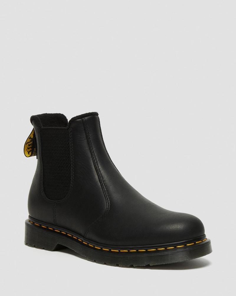 Dr Martens 2976 Warmwair Læder Chelsea Støvler Dame Sort | DK 119BEX